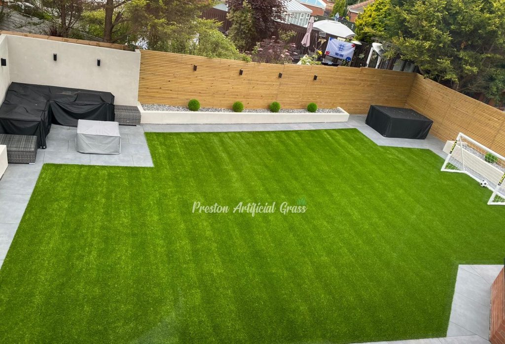 Preston Artificial Grass Back garden 13